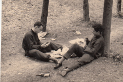 103-10-Aprile-1955-Giovanni-e-Enzo-al-Piazzale-Michelangelo-a-Firenze-Preparazione-al-Ciclotour-Dolomiti-1955