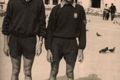 Enzo-Saverdi-Marcello-Melai-in-Piazza-san-Marco-a-Venezia-Ciclotour-Dolomiti-1955