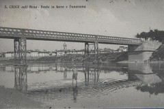 156115 santa croce sull'arno ponte di ferro animata viaggiata anni 10