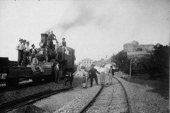 7772volterra lavori di posa binari all_ingresso della stazione di voterra